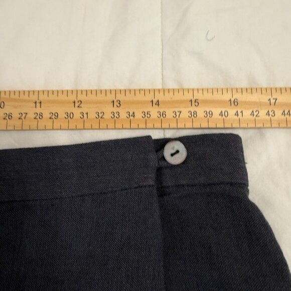 Liz Claiborne Skort 14 Linen Blend Charcoal Gray Preppy Beachy Summer Resort - Picture 6 of 8